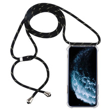 Load image into Gallery viewer, Four-Corner Anti-Fall Trasparent TPU Mobile Phone Case With Lanyard for iPhone, For iPhone 11 Pro, For iPhone 11, For iPhone 11 Pro Max
