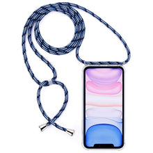 Load image into Gallery viewer, Four-Corner Anti-Fall Trasparent TPU Mobile Phone Case With Lanyard for iPhone, For iPhone 11 Pro, For iPhone 11, For iPhone 11 Pro Max