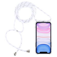Load image into Gallery viewer, Four-Corner Anti-Fall Trasparent TPU Mobile Phone Case With Lanyard for iPhone, For iPhone 11 Pro, For iPhone 11, For iPhone 11 Pro Max