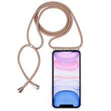 Load image into Gallery viewer, Four-Corner Anti-Fall Trasparent TPU Mobile Phone Case With Lanyard for iPhone, For iPhone 11 Pro, For iPhone 11, For iPhone 11 Pro Max