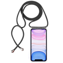 Load image into Gallery viewer, Four-Corner Anti-Fall Trasparent TPU Mobile Phone Case With Lanyard for iPhone, For iPhone 11 Pro, For iPhone 11, For iPhone 11 Pro Max