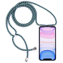 Load image into Gallery viewer, Four-Corner Anti-Fall Trasparent TPU Mobile Phone Case With Lanyard for iPhone, For iPhone 11 Pro, For iPhone 11, For iPhone 11 Pro Max