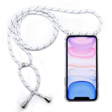 Load image into Gallery viewer, Four-Corner Anti-Fall Trasparent TPU Mobile Phone Case With Lanyard for iPhone, For iPhone 11 Pro, For iPhone 11, For iPhone 11 Pro Max