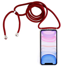 Load image into Gallery viewer, Four-Corner Anti-Fall Trasparent TPU Mobile Phone Case With Lanyard for iPhone, For iPhone 11 Pro, For iPhone 11, For iPhone 11 Pro Max