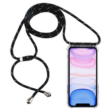 Load image into Gallery viewer, Four-Corner Anti-Fall Trasparent TPU Mobile Phone Case With Lanyard for iPhone, For iPhone 11 Pro, For iPhone 11, For iPhone 11 Pro Max