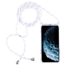 Load image into Gallery viewer, Four-Corner Anti-Fall Trasparent TPU Mobile Phone Case With Lanyard for iPhone, For iPhone 11 Pro, For iPhone 11, For iPhone 11 Pro Max