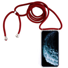 Load image into Gallery viewer, Four-Corner Anti-Fall Trasparent TPU Mobile Phone Case With Lanyard for iPhone, For iPhone 11 Pro, For iPhone 11, For iPhone 11 Pro Max