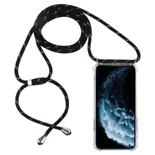 Load image into Gallery viewer, Four-Corner Anti-Fall Trasparent TPU Mobile Phone Case With Lanyard for iPhone, For iPhone 11 Pro, For iPhone 11, For iPhone 11 Pro Max