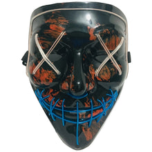 Load image into Gallery viewer, Halloween Festival Party X Face Seam Mouth LED Luminescence Mask