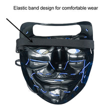 Load image into Gallery viewer, Halloween Festival Party X Face Seam Mouth LED Luminescence Mask