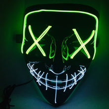 Load image into Gallery viewer, Halloween Festival Party X Face Seam Mouth LED Luminescence Mask