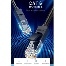 Load image into Gallery viewer, UGREEN NW102 Cat6 RJ45 Household Gigabit Twisted Pair Round Ethernet Cable, 1m, 2m, 3m, 5m, 8m, 10m, 15m, 20m