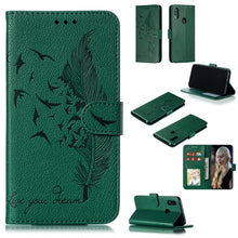Load image into Gallery viewer, Feather Pattern Litchi Texture Horizontal Flip Leather Case with Wallet &amp; Holder &amp; Card Slots, For Xiaomi Redmi 7, For Xiaomi Redmi 7A, For Xiaomi Redmi K20, For Xiaomi Redmi Note 7, For Xiaomi Mi 9, For Xiaomi Mi 9 SE, For Xiaomi Mi CC9               ...