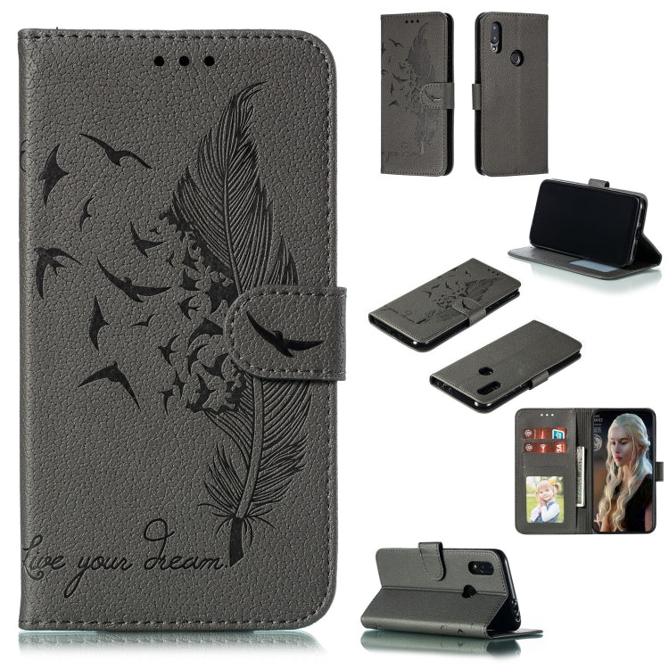Feather Pattern Litchi Texture Horizontal Flip Leather Case with Wallet & Holder & Card Slots, For Xiaomi Redmi 7, For Xiaomi Redmi 7A, For Xiaomi Redmi K20, For Xiaomi Redmi Note 7, For Xiaomi Mi 9, For Xiaomi Mi 9 SE, For Xiaomi Mi CC9               ...