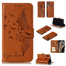 Load image into Gallery viewer, Feather Pattern Litchi Texture Horizontal Flip Leather Case with Wallet &amp; Holder &amp; Card Slots, For Xiaomi Redmi 7, For Xiaomi Redmi 7A, For Xiaomi Redmi K20, For Xiaomi Redmi Note 7, For Xiaomi Mi 9, For Xiaomi Mi 9 SE, For Xiaomi Mi CC9               ...