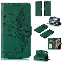 Load image into Gallery viewer, Feather Pattern Litchi Texture Horizontal Flip Leather Case with Wallet &amp; Holder &amp; Card Slots, For Xiaomi Redmi 7, For Xiaomi Redmi 7A, For Xiaomi Redmi K20, For Xiaomi Redmi Note 7, For Xiaomi Mi 9, For Xiaomi Mi 9 SE, For Xiaomi Mi CC9               ...