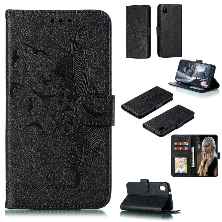 Feather Pattern Litchi Texture Horizontal Flip Leather Case with Wallet & Holder & Card Slots, For Xiaomi Redmi 7, For Xiaomi Redmi 7A, For Xiaomi Redmi K20, For Xiaomi Redmi Note 7, For Xiaomi Mi 9, For Xiaomi Mi 9 SE, For Xiaomi Mi CC9               ...