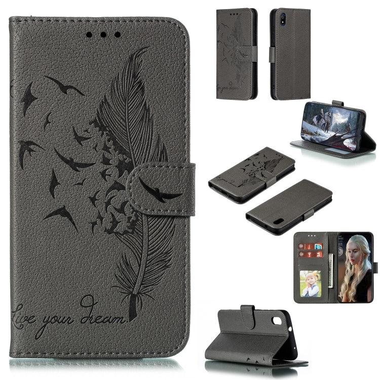 Feather Pattern Litchi Texture Horizontal Flip Leather Case with Wallet & Holder & Card Slots, For Xiaomi Redmi 7, For Xiaomi Redmi 7A, For Xiaomi Redmi K20, For Xiaomi Redmi Note 7, For Xiaomi Mi 9, For Xiaomi Mi 9 SE, For Xiaomi Mi CC9               ...