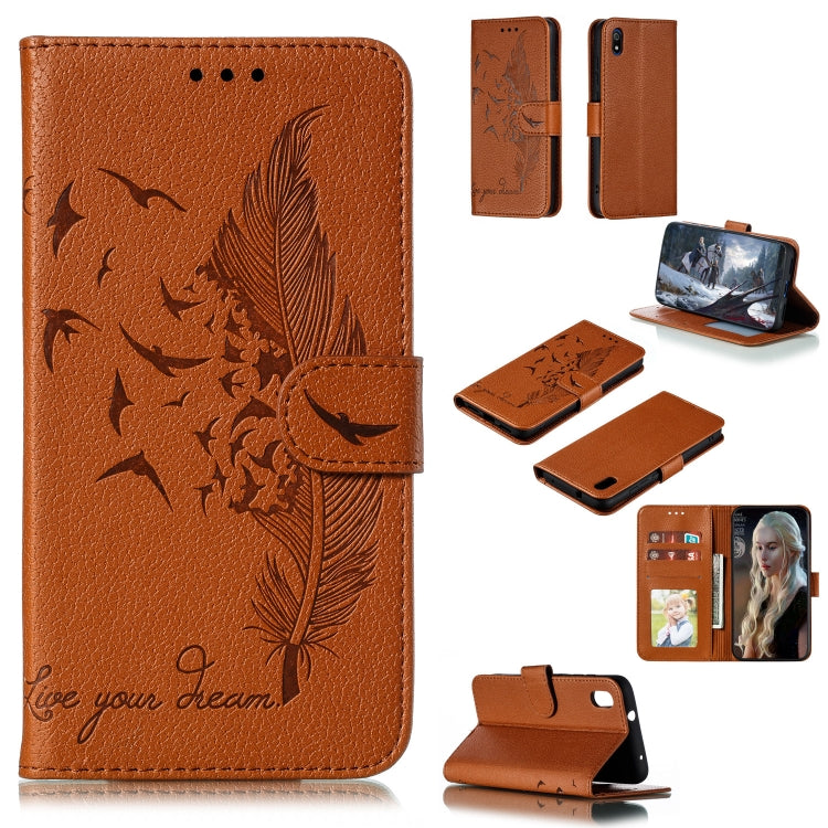Feather Pattern Litchi Texture Horizontal Flip Leather Case with Wallet & Holder & Card Slots, For Xiaomi Redmi 7, For Xiaomi Redmi 7A, For Xiaomi Redmi K20, For Xiaomi Redmi Note 7, For Xiaomi Mi 9, For Xiaomi Mi 9 SE, For Xiaomi Mi CC9               ...