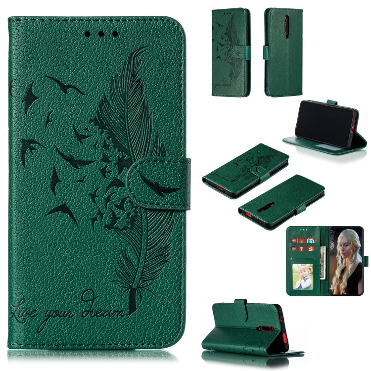 Feather Pattern Litchi Texture Horizontal Flip Leather Case with Wallet & Holder & Card Slots, For Xiaomi Redmi 7, For Xiaomi Redmi 7A, For Xiaomi Redmi K20, For Xiaomi Redmi Note 7, For Xiaomi Mi 9, For Xiaomi Mi 9 SE, For Xiaomi Mi CC9               ...