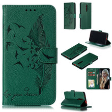 Load image into Gallery viewer, Feather Pattern Litchi Texture Horizontal Flip Leather Case with Wallet &amp; Holder &amp; Card Slots, For Xiaomi Redmi 7, For Xiaomi Redmi 7A, For Xiaomi Redmi K20, For Xiaomi Redmi Note 7, For Xiaomi Mi 9, For Xiaomi Mi 9 SE, For Xiaomi Mi CC9               ...