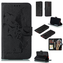Load image into Gallery viewer, Feather Pattern Litchi Texture Horizontal Flip Leather Case with Wallet &amp; Holder &amp; Card Slots, For Xiaomi Redmi 7, For Xiaomi Redmi 7A, For Xiaomi Redmi K20, For Xiaomi Redmi Note 7, For Xiaomi Mi 9, For Xiaomi Mi 9 SE, For Xiaomi Mi CC9               ...