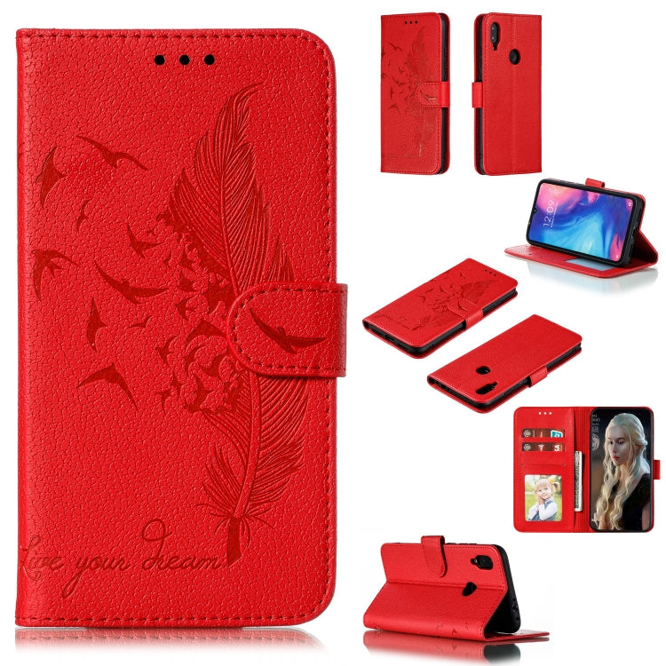 Feather Pattern Litchi Texture Horizontal Flip Leather Case with Wallet & Holder & Card Slots, For Xiaomi Redmi 7, For Xiaomi Redmi 7A, For Xiaomi Redmi K20, For Xiaomi Redmi Note 7, For Xiaomi Mi 9, For Xiaomi Mi 9 SE, For Xiaomi Mi CC9               ...
