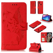 Load image into Gallery viewer, Feather Pattern Litchi Texture Horizontal Flip Leather Case with Wallet &amp; Holder &amp; Card Slots, For Xiaomi Redmi 7, For Xiaomi Redmi 7A, For Xiaomi Redmi K20, For Xiaomi Redmi Note 7, For Xiaomi Mi 9, For Xiaomi Mi 9 SE, For Xiaomi Mi CC9               ...