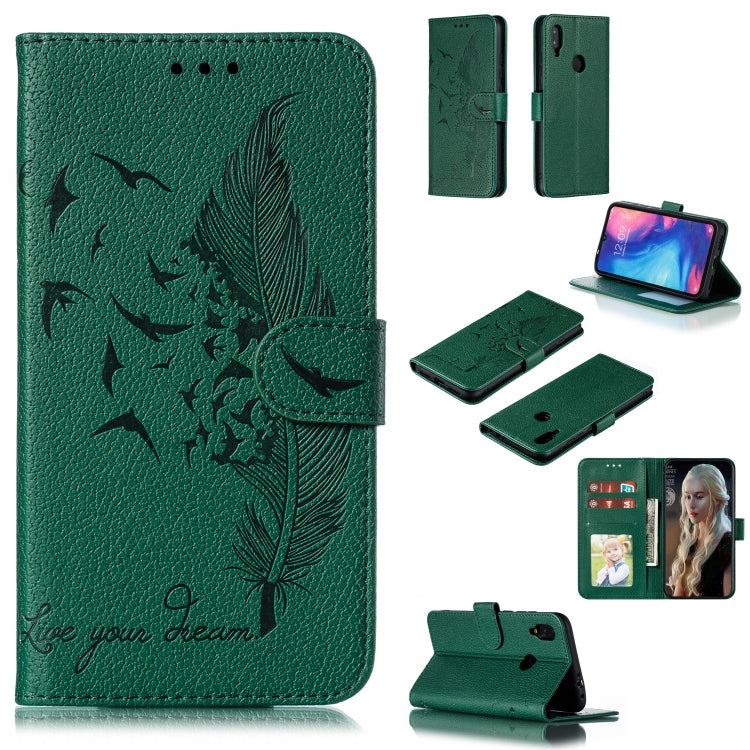 Feather Pattern Litchi Texture Horizontal Flip Leather Case with Wallet & Holder & Card Slots, For Xiaomi Redmi 7, For Xiaomi Redmi 7A, For Xiaomi Redmi K20, For Xiaomi Redmi Note 7, For Xiaomi Mi 9, For Xiaomi Mi 9 SE, For Xiaomi Mi CC9               ...