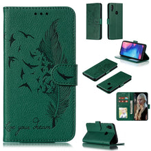 Load image into Gallery viewer, Feather Pattern Litchi Texture Horizontal Flip Leather Case with Wallet &amp; Holder &amp; Card Slots, For Xiaomi Redmi 7, For Xiaomi Redmi 7A, For Xiaomi Redmi K20, For Xiaomi Redmi Note 7, For Xiaomi Mi 9, For Xiaomi Mi 9 SE, For Xiaomi Mi CC9               ...