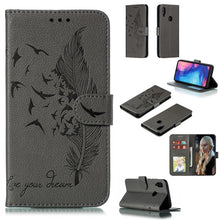 Load image into Gallery viewer, Feather Pattern Litchi Texture Horizontal Flip Leather Case with Wallet &amp; Holder &amp; Card Slots, For Xiaomi Redmi 7, For Xiaomi Redmi 7A, For Xiaomi Redmi K20, For Xiaomi Redmi Note 7, For Xiaomi Mi 9, For Xiaomi Mi 9 SE, For Xiaomi Mi CC9               ...