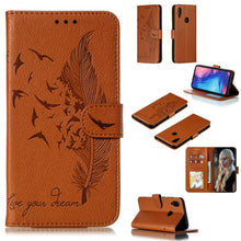 Load image into Gallery viewer, Feather Pattern Litchi Texture Horizontal Flip Leather Case with Wallet &amp; Holder &amp; Card Slots, For Xiaomi Redmi 7, For Xiaomi Redmi 7A, For Xiaomi Redmi K20, For Xiaomi Redmi Note 7, For Xiaomi Mi 9, For Xiaomi Mi 9 SE, For Xiaomi Mi CC9               ...