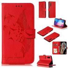 Load image into Gallery viewer, Feather Pattern Litchi Texture Horizontal Flip Leather Case with Wallet &amp; Holder &amp; Card Slots, For Xiaomi Redmi 7, For Xiaomi Redmi 7A, For Xiaomi Redmi K20, For Xiaomi Redmi Note 7, For Xiaomi Mi 9, For Xiaomi Mi 9 SE, For Xiaomi Mi CC9               ...