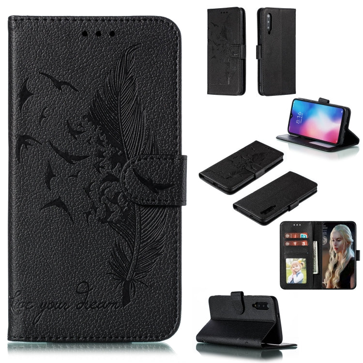 Feather Pattern Litchi Texture Horizontal Flip Leather Case with Wallet & Holder & Card Slots, For Xiaomi Redmi 7, For Xiaomi Redmi 7A, For Xiaomi Redmi K20, For Xiaomi Redmi Note 7, For Xiaomi Mi 9, For Xiaomi Mi 9 SE, For Xiaomi Mi CC9               ...