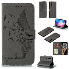 Load image into Gallery viewer, Feather Pattern Litchi Texture Horizontal Flip Leather Case with Wallet &amp; Holder &amp; Card Slots, For Xiaomi Redmi 7, For Xiaomi Redmi 7A, For Xiaomi Redmi K20, For Xiaomi Redmi Note 7, For Xiaomi Mi 9, For Xiaomi Mi 9 SE, For Xiaomi Mi CC9               ...