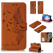 Load image into Gallery viewer, Feather Pattern Litchi Texture Horizontal Flip Leather Case with Wallet &amp; Holder &amp; Card Slots, For Xiaomi Redmi 7, For Xiaomi Redmi 7A, For Xiaomi Redmi K20, For Xiaomi Redmi Note 7, For Xiaomi Mi 9, For Xiaomi Mi 9 SE, For Xiaomi Mi CC9               ...