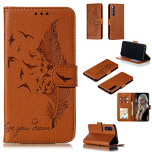 Load image into Gallery viewer, Feather Pattern Litchi Texture Horizontal Flip Leather Case with Wallet &amp; Holder &amp; Card Slots, For Xiaomi Redmi 7, For Xiaomi Redmi 7A, For Xiaomi Redmi K20, For Xiaomi Redmi Note 7, For Xiaomi Mi 9, For Xiaomi Mi 9 SE, For Xiaomi Mi CC9               ...