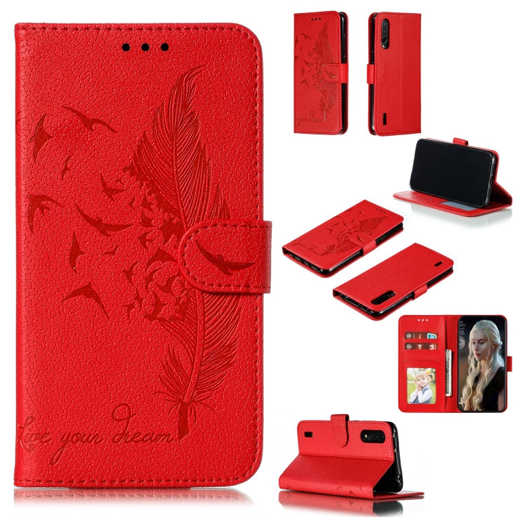 Feather Pattern Litchi Texture Horizontal Flip Leather Case with Wallet & Holder & Card Slots, For Xiaomi Redmi 7, For Xiaomi Redmi 7A, For Xiaomi Redmi K20, For Xiaomi Redmi Note 7, For Xiaomi Mi 9, For Xiaomi Mi 9 SE, For Xiaomi Mi CC9               ...
