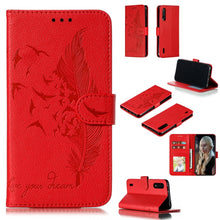 Load image into Gallery viewer, Feather Pattern Litchi Texture Horizontal Flip Leather Case with Wallet &amp; Holder &amp; Card Slots, For Xiaomi Redmi 7, For Xiaomi Redmi 7A, For Xiaomi Redmi K20, For Xiaomi Redmi Note 7, For Xiaomi Mi 9, For Xiaomi Mi 9 SE, For Xiaomi Mi CC9               ...