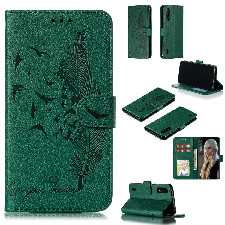 Feather Pattern Litchi Texture Horizontal Flip Leather Case with Wallet & Holder & Card Slots, For Xiaomi Redmi 7, For Xiaomi Redmi 7A, For Xiaomi Redmi K20, For Xiaomi Redmi Note 7, For Xiaomi Mi 9, For Xiaomi Mi 9 SE, For Xiaomi Mi CC9               ...