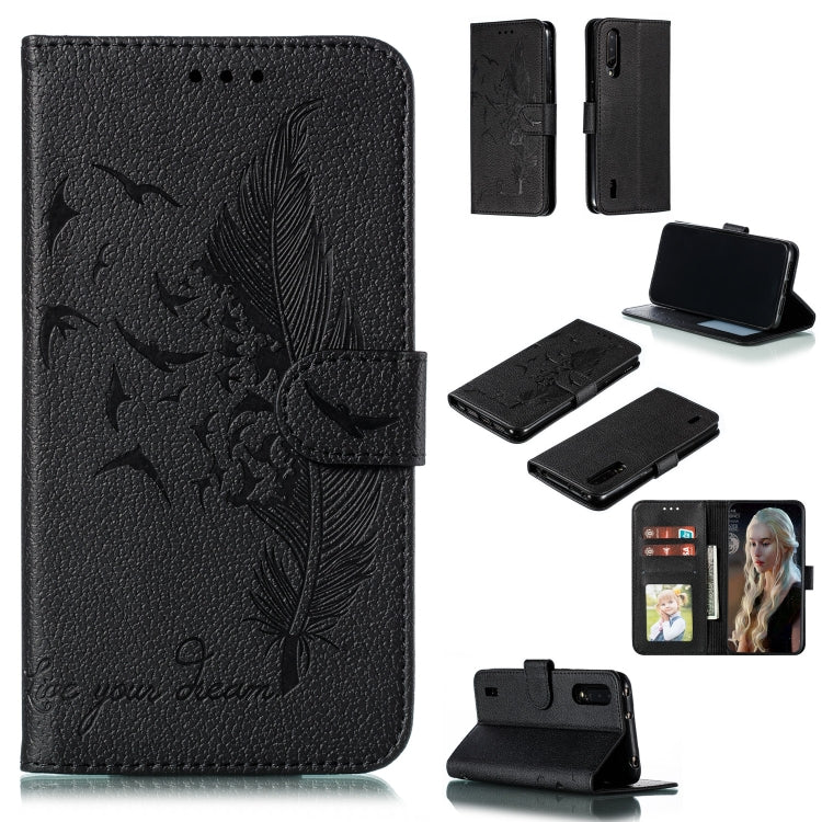 Feather Pattern Litchi Texture Horizontal Flip Leather Case with Wallet & Holder & Card Slots, For Xiaomi Redmi 7, For Xiaomi Redmi 7A, For Xiaomi Redmi K20, For Xiaomi Redmi Note 7, For Xiaomi Mi 9, For Xiaomi Mi 9 SE, For Xiaomi Mi CC9               ...