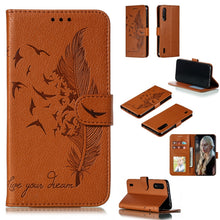 Load image into Gallery viewer, Feather Pattern Litchi Texture Horizontal Flip Leather Case with Wallet &amp; Holder &amp; Card Slots, For Xiaomi Redmi 7, For Xiaomi Redmi 7A, For Xiaomi Redmi K20, For Xiaomi Redmi Note 7, For Xiaomi Mi 9, For Xiaomi Mi 9 SE, For Xiaomi Mi CC9               ...