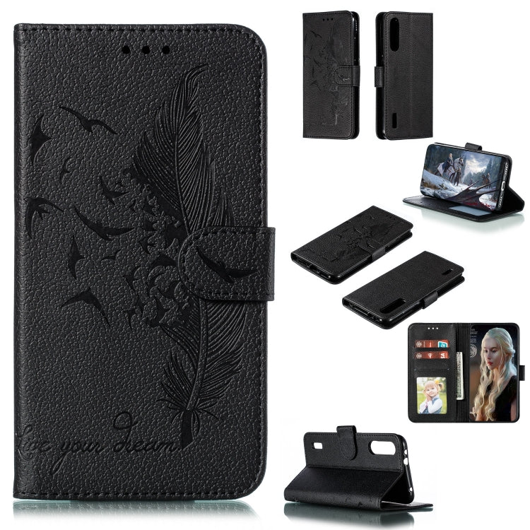 Feather Pattern Litchi Texture Horizontal Flip Leather Case with Wallet & Holder & Card Slots, For Xiaomi Redmi 7, For Xiaomi Redmi 7A, For Xiaomi Redmi K20, For Xiaomi Redmi Note 7, For Xiaomi Mi 9, For Xiaomi Mi 9 SE, For Xiaomi Mi CC9               ...