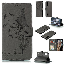 Load image into Gallery viewer, Feather Pattern Litchi Texture Horizontal Flip Leather Case with Wallet &amp; Holder &amp; Card Slots, For Xiaomi Redmi 7, For Xiaomi Redmi 7A, For Xiaomi Redmi K20, For Xiaomi Redmi Note 7, For Xiaomi Mi 9, For Xiaomi Mi 9 SE, For Xiaomi Mi CC9               ...