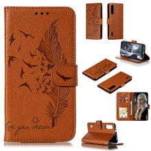 Load image into Gallery viewer, Feather Pattern Litchi Texture Horizontal Flip Leather Case with Wallet &amp; Holder &amp; Card Slots, For Xiaomi Redmi 7, For Xiaomi Redmi 7A, For Xiaomi Redmi K20, For Xiaomi Redmi Note 7, For Xiaomi Mi 9, For Xiaomi Mi 9 SE, For Xiaomi Mi CC9               ...