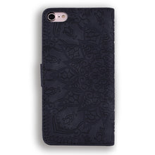 Load image into Gallery viewer, Calf Pattern Double Folding Design Embossed Leather Case with Wallet &amp; Holder &amp; Card Slots, For iPhone SE 2020 &amp; 8 &amp; 7, for iPhone XS / X, for iPhone 11 (6.1 inch), for iPhone 11 Pro (5.8 inch), for iPhone 11 Pro Max (6.5 inch)