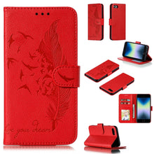 Load image into Gallery viewer, Feather Pattern Litchi Texture Horizontal Flip Leather Case with Wallet &amp; Holder &amp; Card Slots, For iPhone SE 2022 / SE 2020 / 8 / 7, For iPhone 7 Plus / 8 Plus, For iPhone 11 Pro, For iPhone 11, For iPhone 11 Pro Max, For iPhone XS /X, For iPhone XR   ...