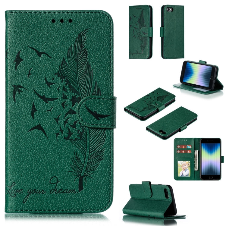 Feather Pattern Litchi Texture Horizontal Flip Leather Case with Wallet & Holder & Card Slots, For iPhone SE 2022 / SE 2020 / 8 / 7, For iPhone 7 Plus / 8 Plus, For iPhone 11 Pro, For iPhone 11, For iPhone 11 Pro Max, For iPhone XS /X, For iPhone XR   ...