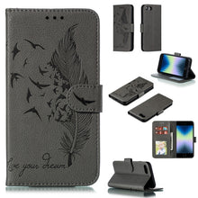 Load image into Gallery viewer, Feather Pattern Litchi Texture Horizontal Flip Leather Case with Wallet &amp; Holder &amp; Card Slots, For iPhone SE 2022 / SE 2020 / 8 / 7, For iPhone 7 Plus / 8 Plus, For iPhone 11 Pro, For iPhone 11, For iPhone 11 Pro Max, For iPhone XS /X, For iPhone XR   ...