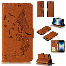 Load image into Gallery viewer, Feather Pattern Litchi Texture Horizontal Flip Leather Case with Wallet &amp; Holder &amp; Card Slots, For iPhone SE 2022 / SE 2020 / 8 / 7, For iPhone 7 Plus / 8 Plus, For iPhone 11 Pro, For iPhone 11, For iPhone 11 Pro Max, For iPhone XS /X, For iPhone XR   ...